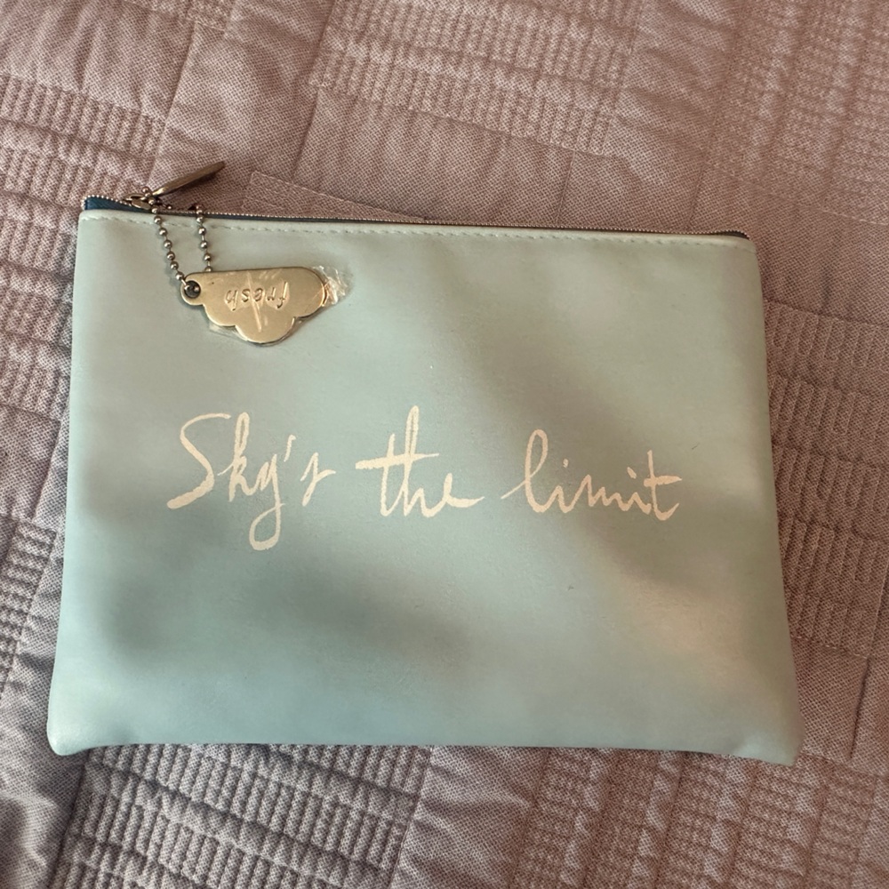 fresh Light Blue 'Sky's the Limit' Cosmetic Pouch